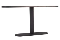 Konsole schwarz Metall/Holz