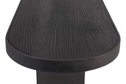 Konsole schwarz Metall/Holz