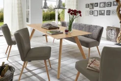 Lederstuhl Jules im Retro-Look taupe