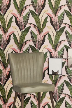 Lederstuhl Jules im Retro-Look taupe