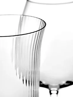 Longdrinkglas Inku geriffelt H 16 cm