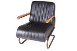 Lounge Sessel Marco 1930 Leder schwarz