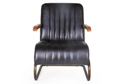 Lounge Sessel Marco 1930 Leder schwarz