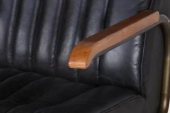 Lounge Sessel Marco 1930 Leder schwarz