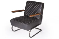 Lounge Sessel Marco 1940 Leder schwarz