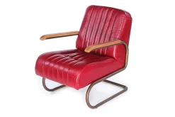 Lounge Sessel Marco 1930 Leder rot