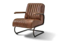 Lounge Sessel Marco Car 1930 Leder braun