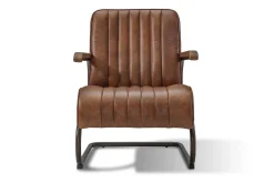 Lounge Sessel Marco Car 1930 Leder braun