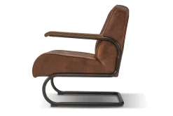 Lounge Sessel Marco Car 1930 Leder braun