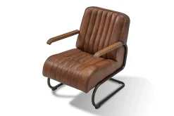 Lounge Sessel Marco Car 1930 Leder braun