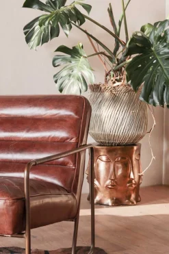 Lounge Sessel Marco Century Leder braun