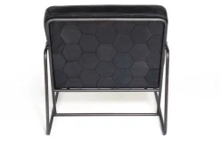 Lounge Sessel Marco Century Leder schwarz