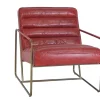 Lounge Sessel Marco Century Leder rot