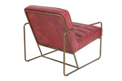 Lounge Sessel Marco Century Leder rot
