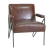 Lounge Sessel Marco Havana Leder braun
