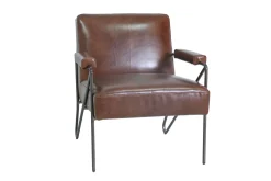 Lounge Sessel Marco Havana Leder braun