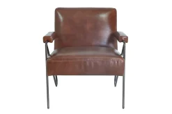 Lounge Sessel Marco Havana Leder braun