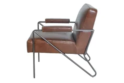 Lounge Sessel Marco Havana Leder braun