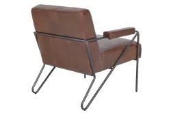 Lounge Sessel Marco Havana Leder braun