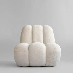 Lounge Sessel Toe Sheepskin weiss