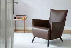 Loungesessel Cheo Leder braun