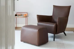 Loungesessel Cheo Leder braun