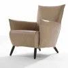 Loungesessel Cheo Leder beige