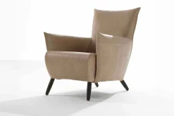 Loungesessel Cheo Leder beige
