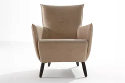 Loungesessel Cheo Leder beige