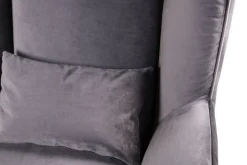 Loungesessel Evelin Velvet mit dem Sonderfuß chrome matt