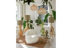 Loungesessel Gumaca Fell weiß