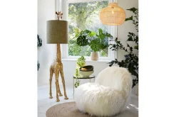 Loungesessel Gumaca Fell weiß