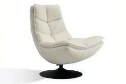 Loungesessel Marco Boucléstoff weiss