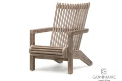 Loungesessel Outdoor Orso Teak grau