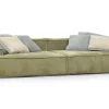 Loungesofa Pascal Stoff olivgrün B 260 cm