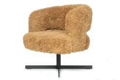 Low Dining Sessel Lennox Stoff curry