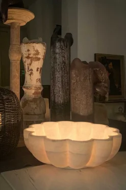 Marmorschale Flower hoch