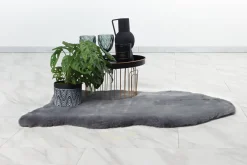 Miniteppich Holy Moly silber 90x60cm