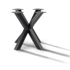 Mittelfuß Spider schmal Metall schwarz 80 cm