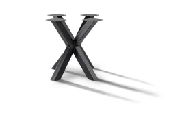 Mittelfuß Spider schmal Metall schwarz 80 cm