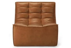Modulsofa N701 Einzelelement B 80 cm braun