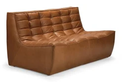 Modulsofa N701 2-Sitzer B 140 cm braun
