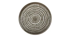 Notre Monde Tablett rund gold silber D 61 cm