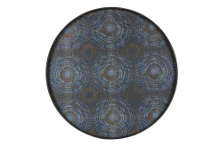 Notre Monde Tablett Seaside blau schwarz D 61 cm