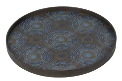 Notre Monde Tablett Seaside blau schwarz D 61 cm