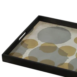 Notre Monde Tablett Sienna Layered Dots 61 cm
