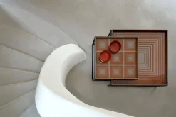 Notre Monde Tablett Slate Layered Dots D 61 cm