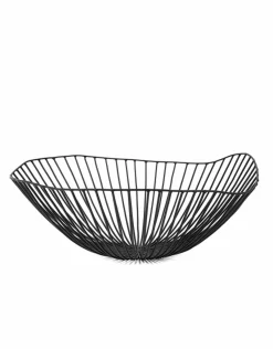 Obstschale Cesira Metall schwarz 39cm