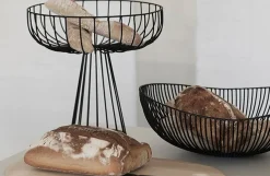 Obstschale Cesira Metall schwarz 39cm