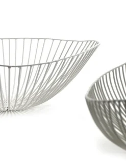 Obstschale Cesira Metall weiss 39 cm